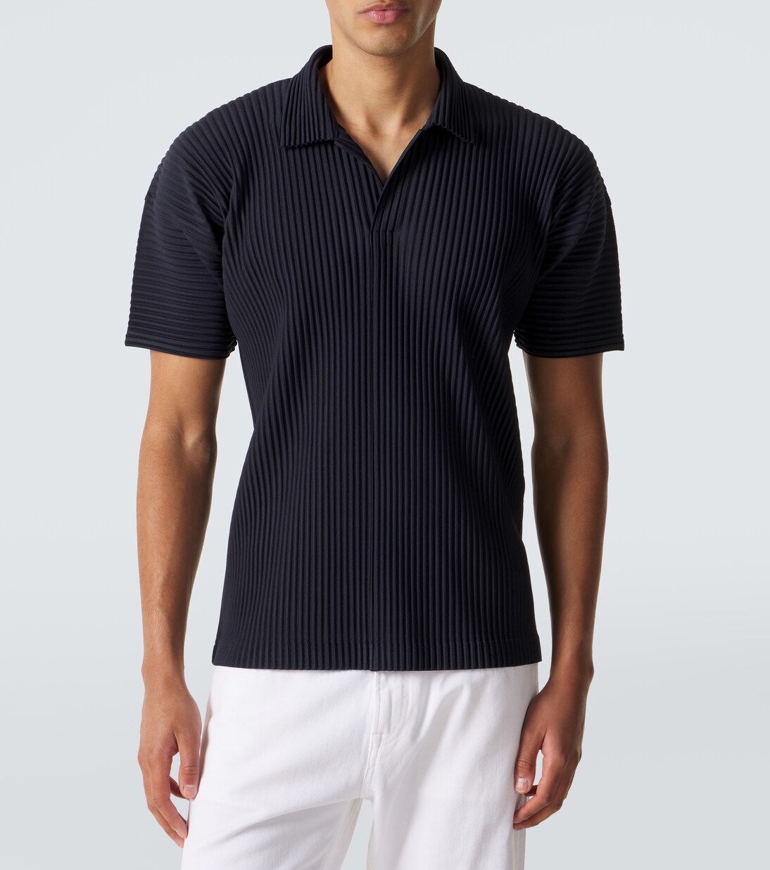 Basics pleated polo shirt | Homme Plissé Issey Miyake