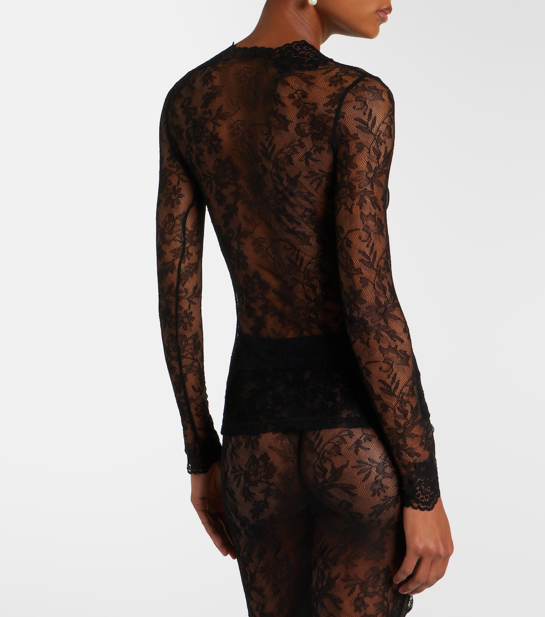 Cardigan in pizzo floreale | Valentino