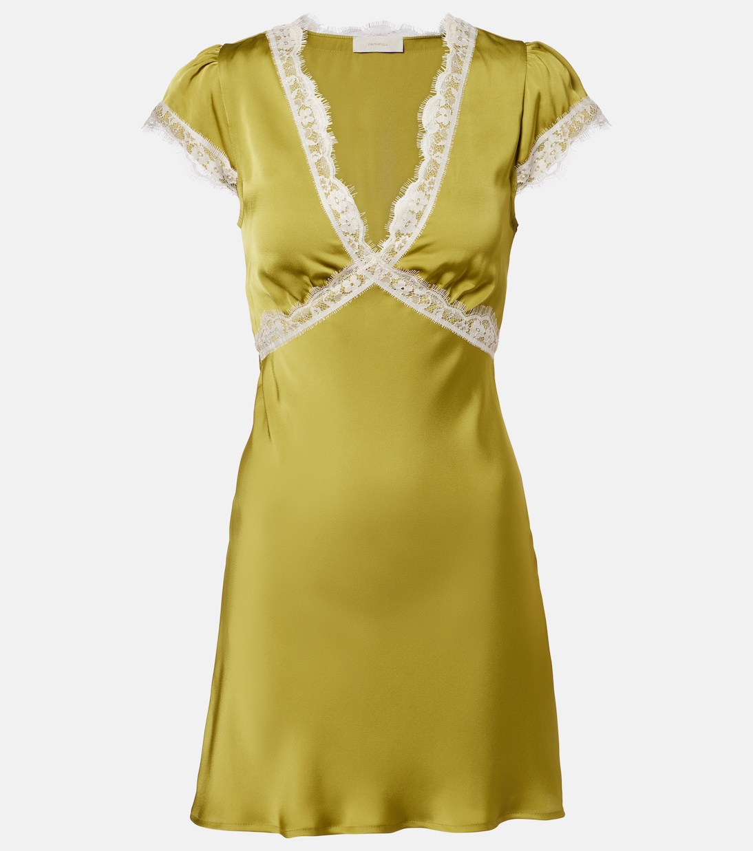 Robe Verena en satin à dentelle | Faithfull