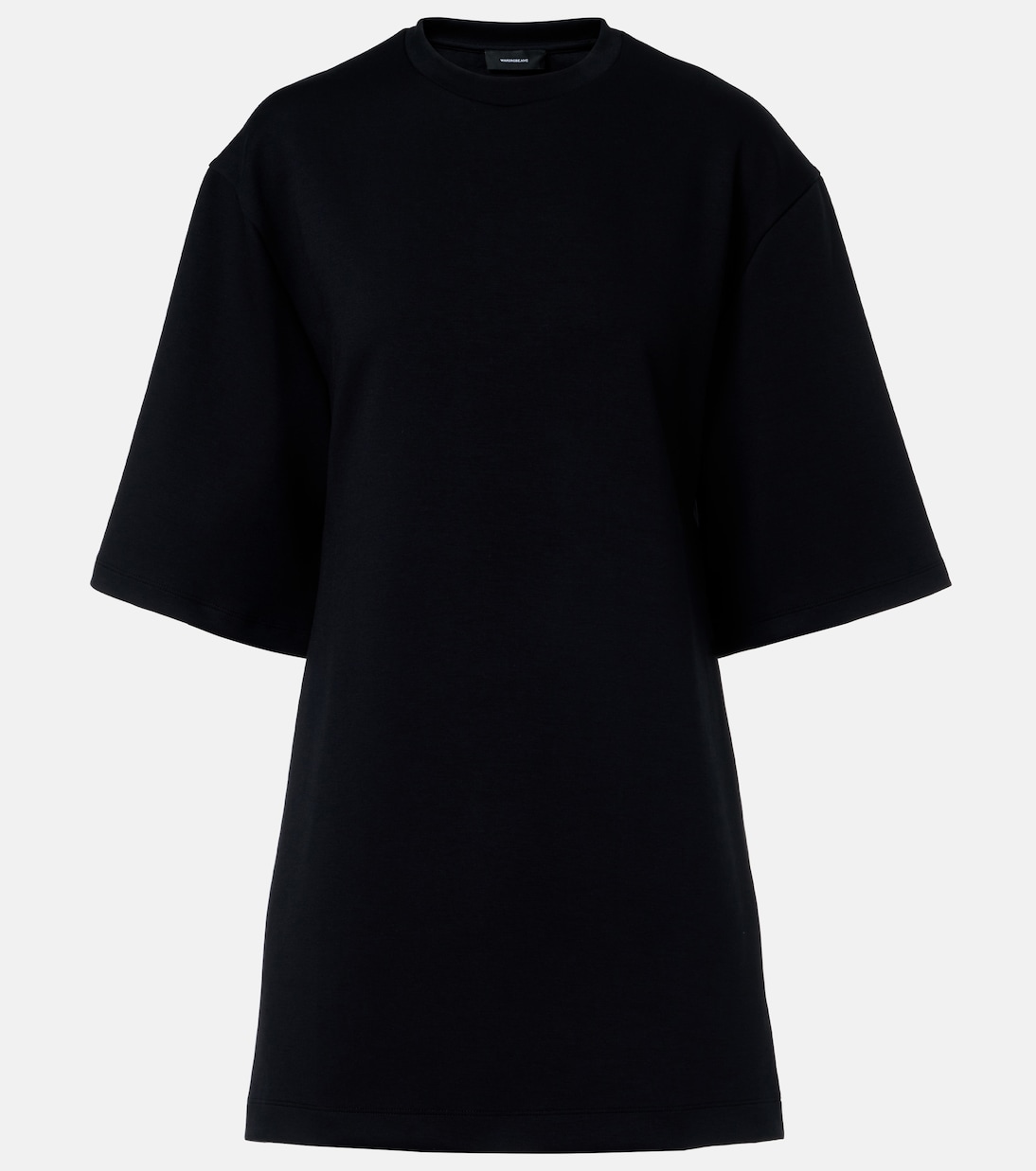 Open-back cotton-blend jersey minidress | Wardrobe.NYC