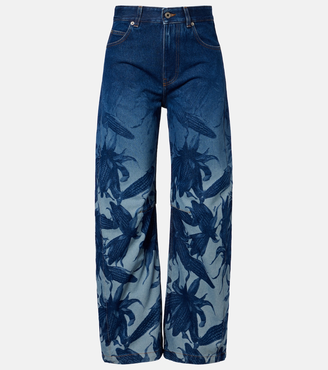 Paula's Ibiza printed barrel-leg jeans | Loewe