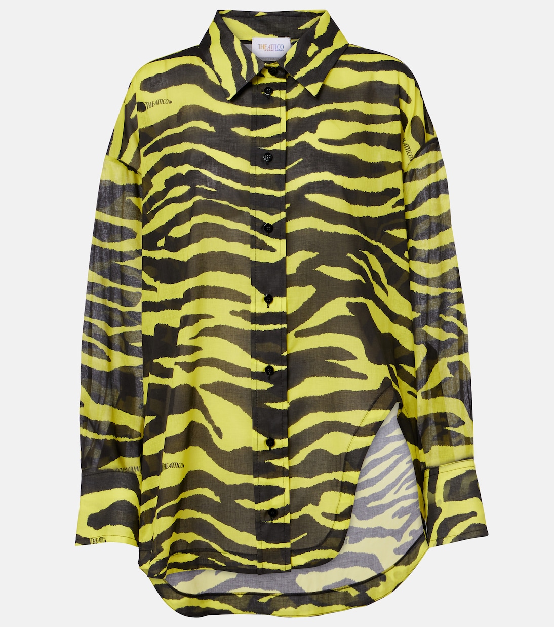 Camicia in cotone con stampa zebrata | The Attico