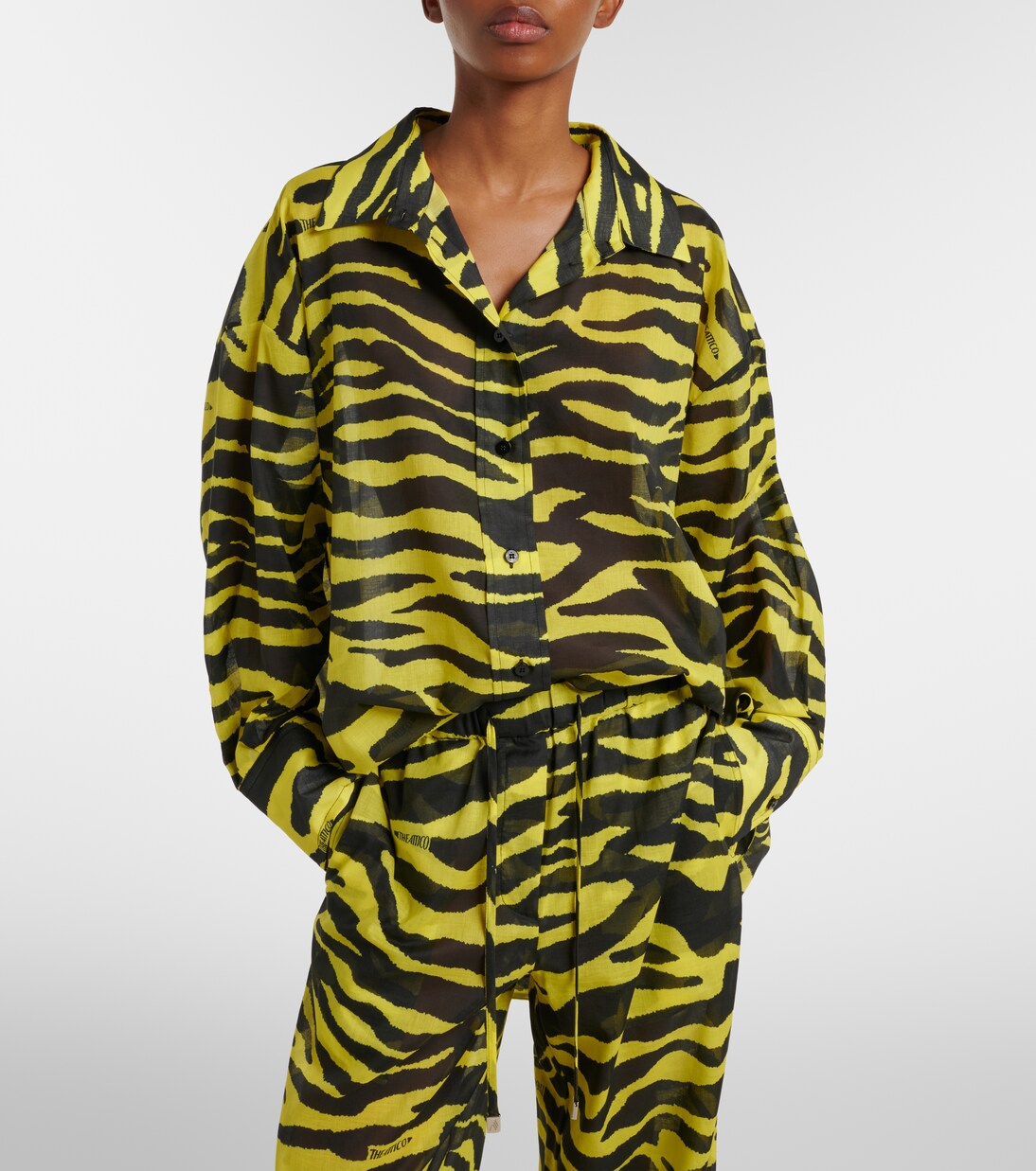 Camicia in cotone con stampa zebrata | The Attico