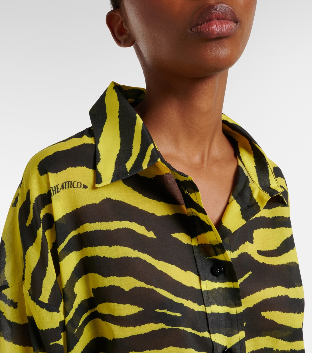 Camicia in cotone con stampa zebrata | The Attico