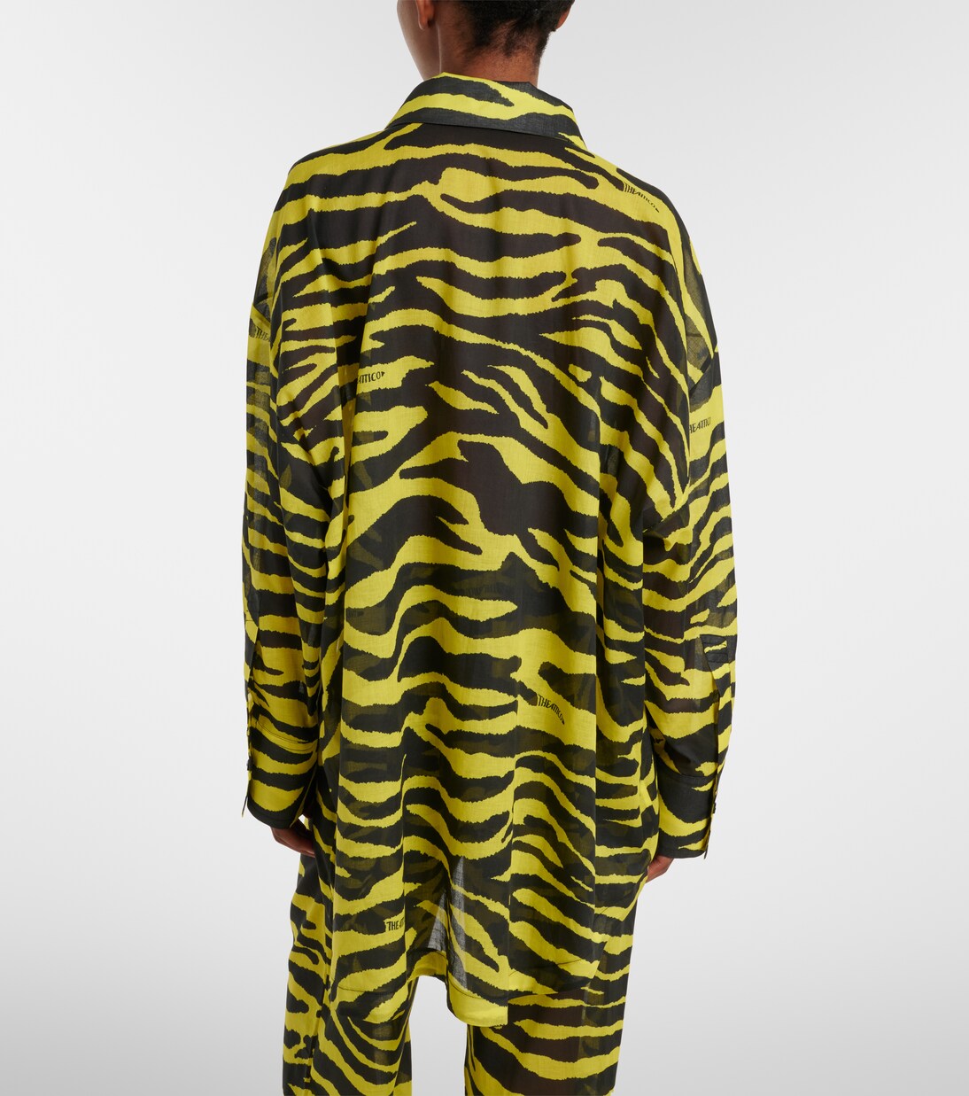 Camicia in cotone con stampa zebrata | The Attico