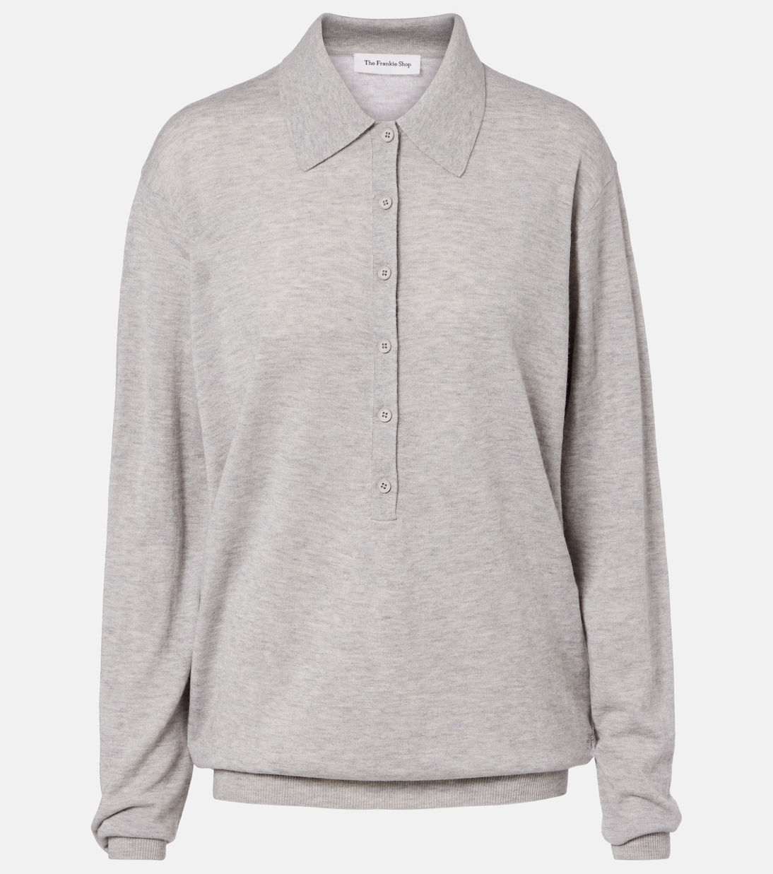 Tala wool-blend polo sweater | The Frankie Shop