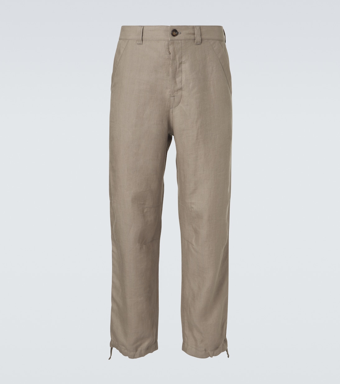 Linen straight pants | Brunello Cucinelli