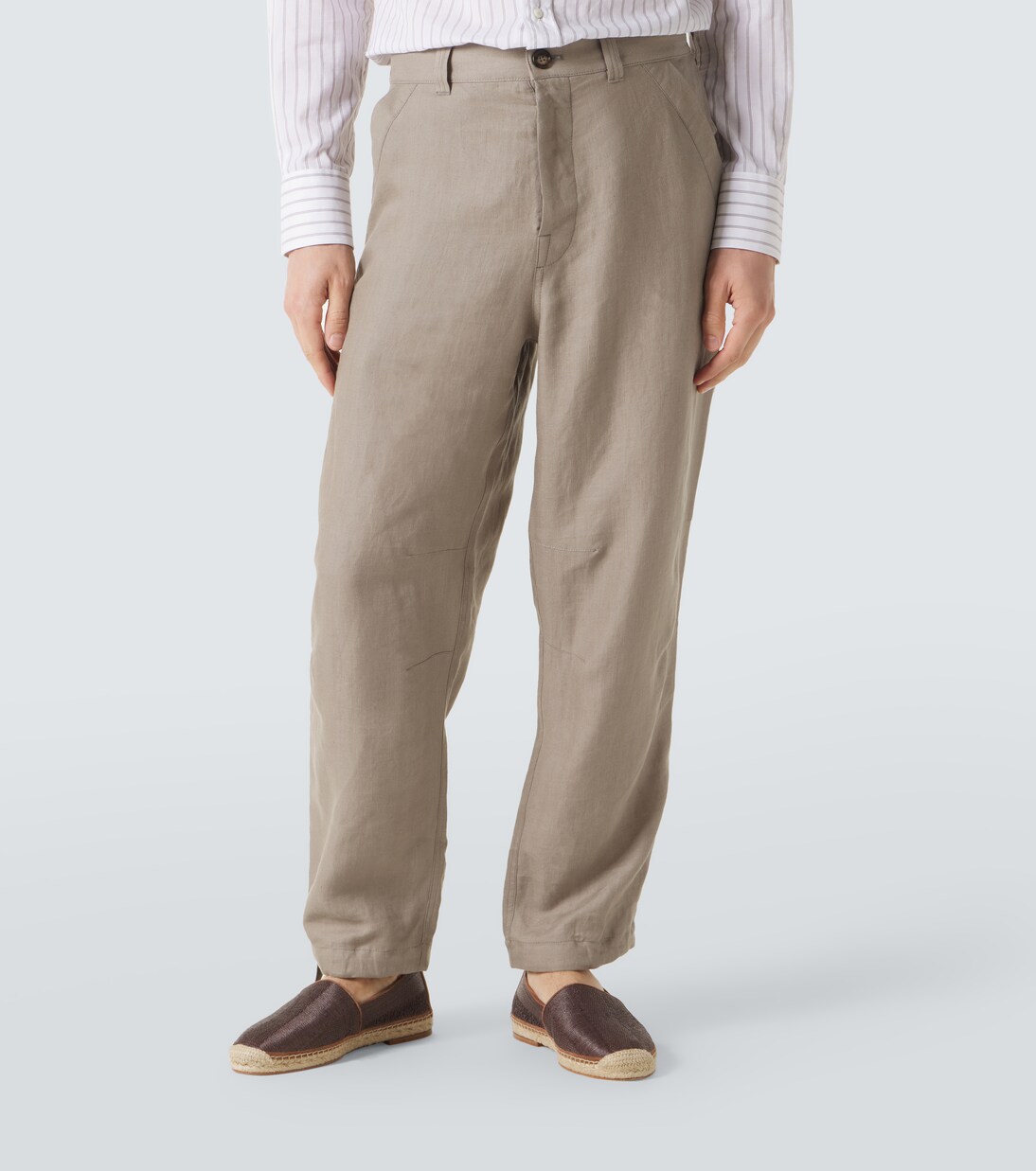 Gerade Hose aus Leinen | Brunello Cucinelli