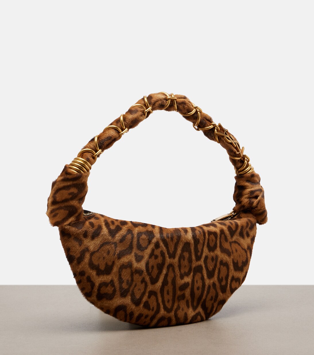 Amalia Mini calf hair top-handle bag | Saint Laurent