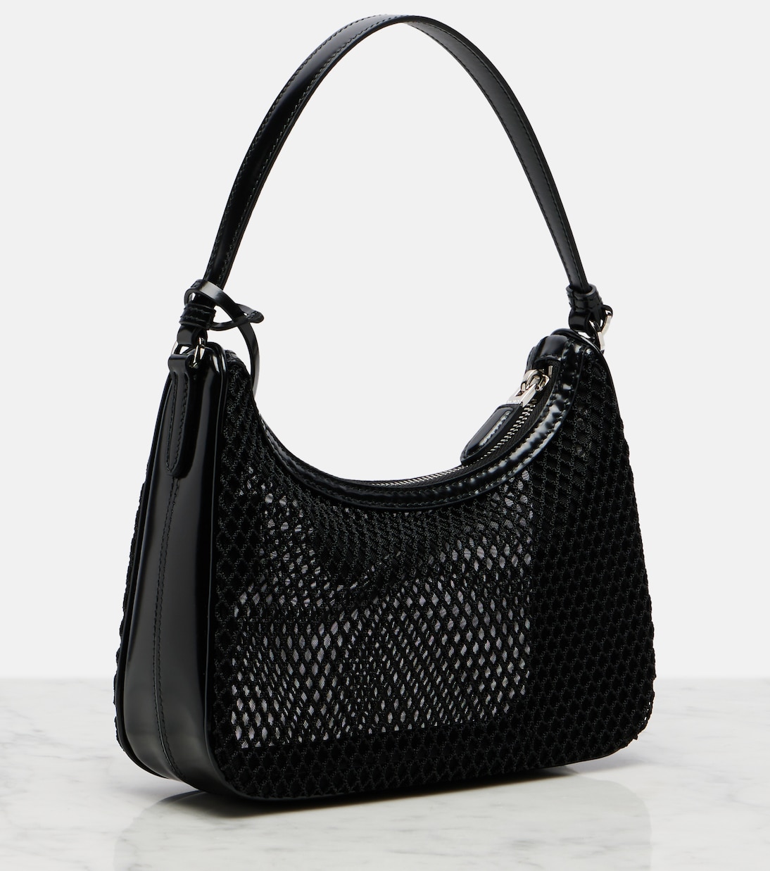Schultertasche Prada Re-Edition 2005 Mini aus Mesh | Prada