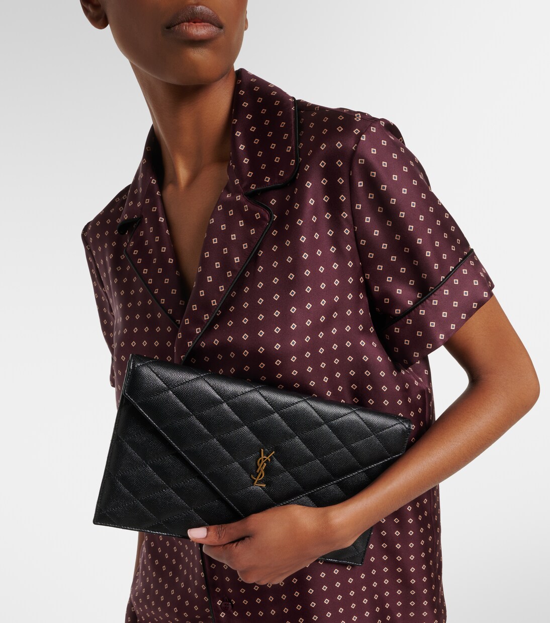 Paris leather clutch | Saint Laurent