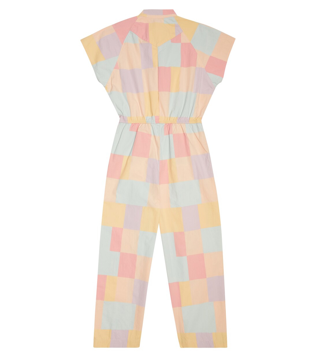 Grasshopper checked cotton jumpsuit | The Animals Observatory