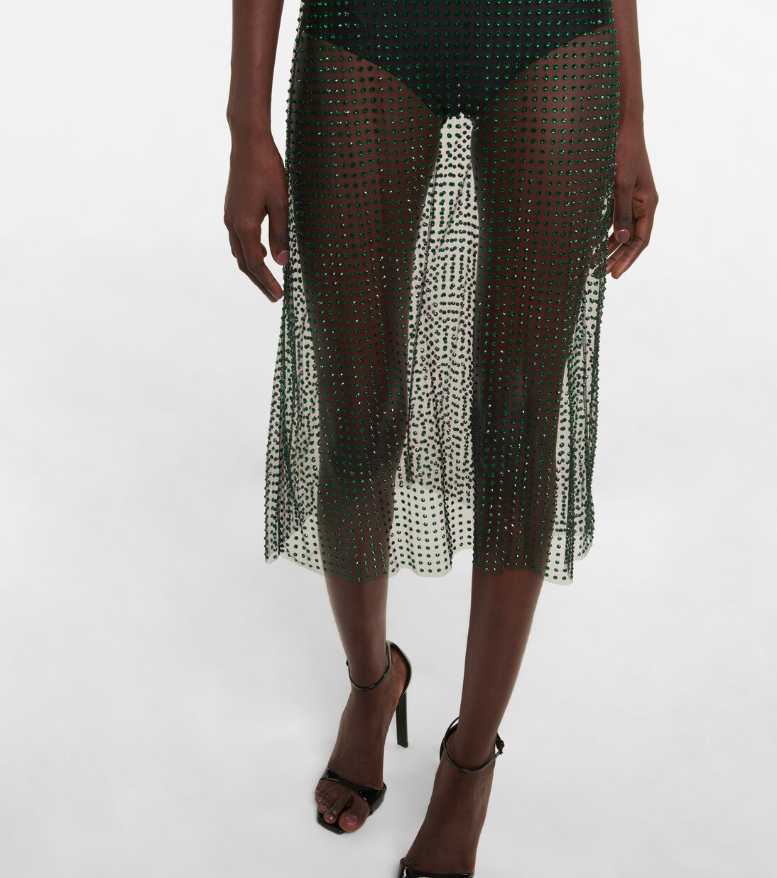 Robe midi en tulle à ornements | Christopher Kane