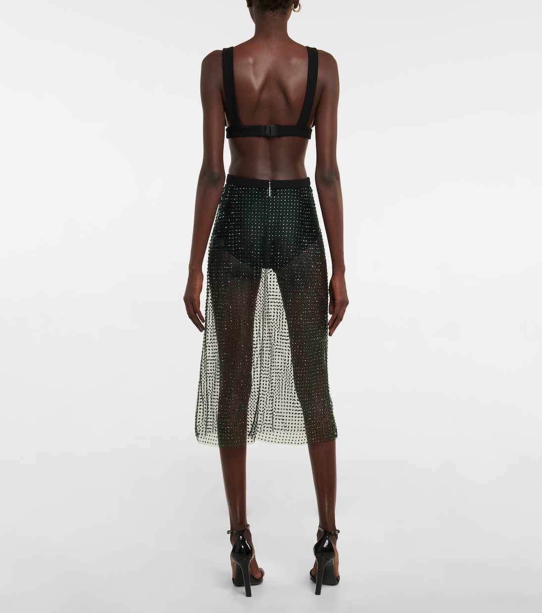 Robe midi en tulle à ornements | Christopher Kane