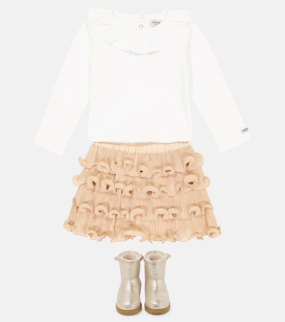 Stiefel aus Metallic-Leder | Donsje