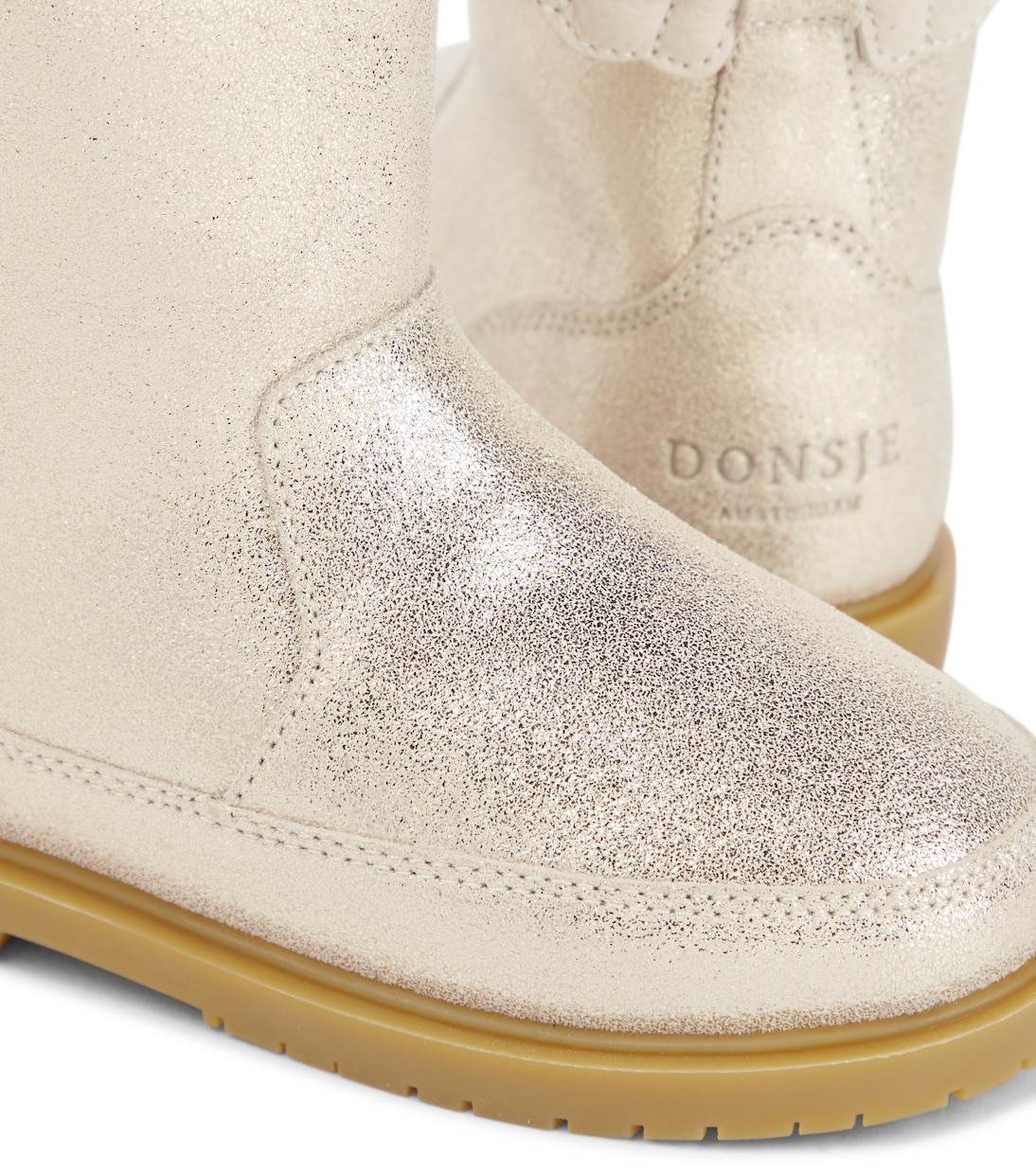 Stiefel aus Metallic-Leder | Donsje