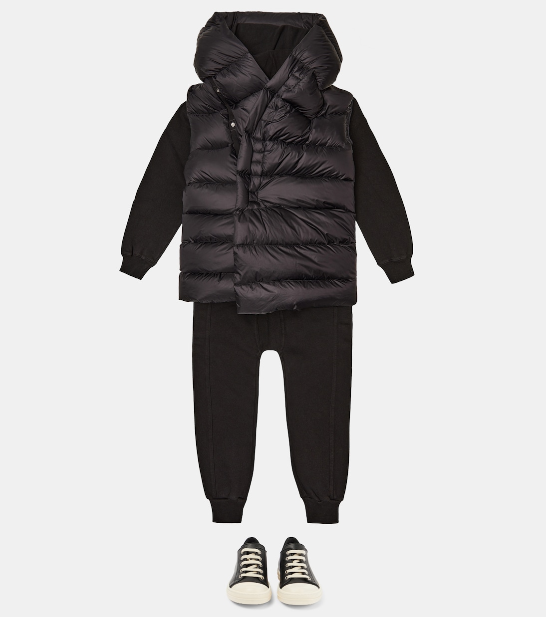Quilted down vest | Rick Owens Kids