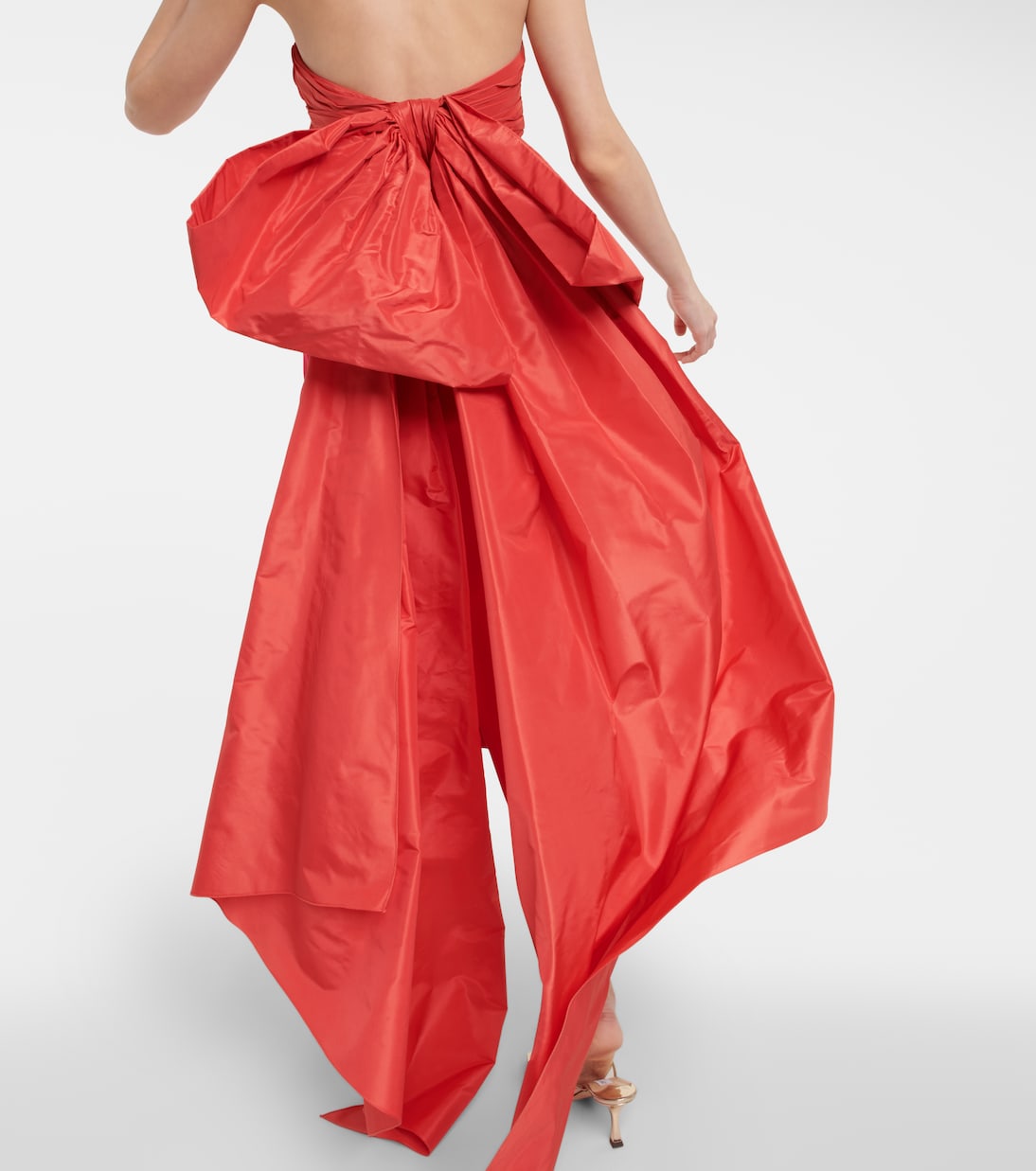 Midikleid mit Satin | Oscar de la Renta