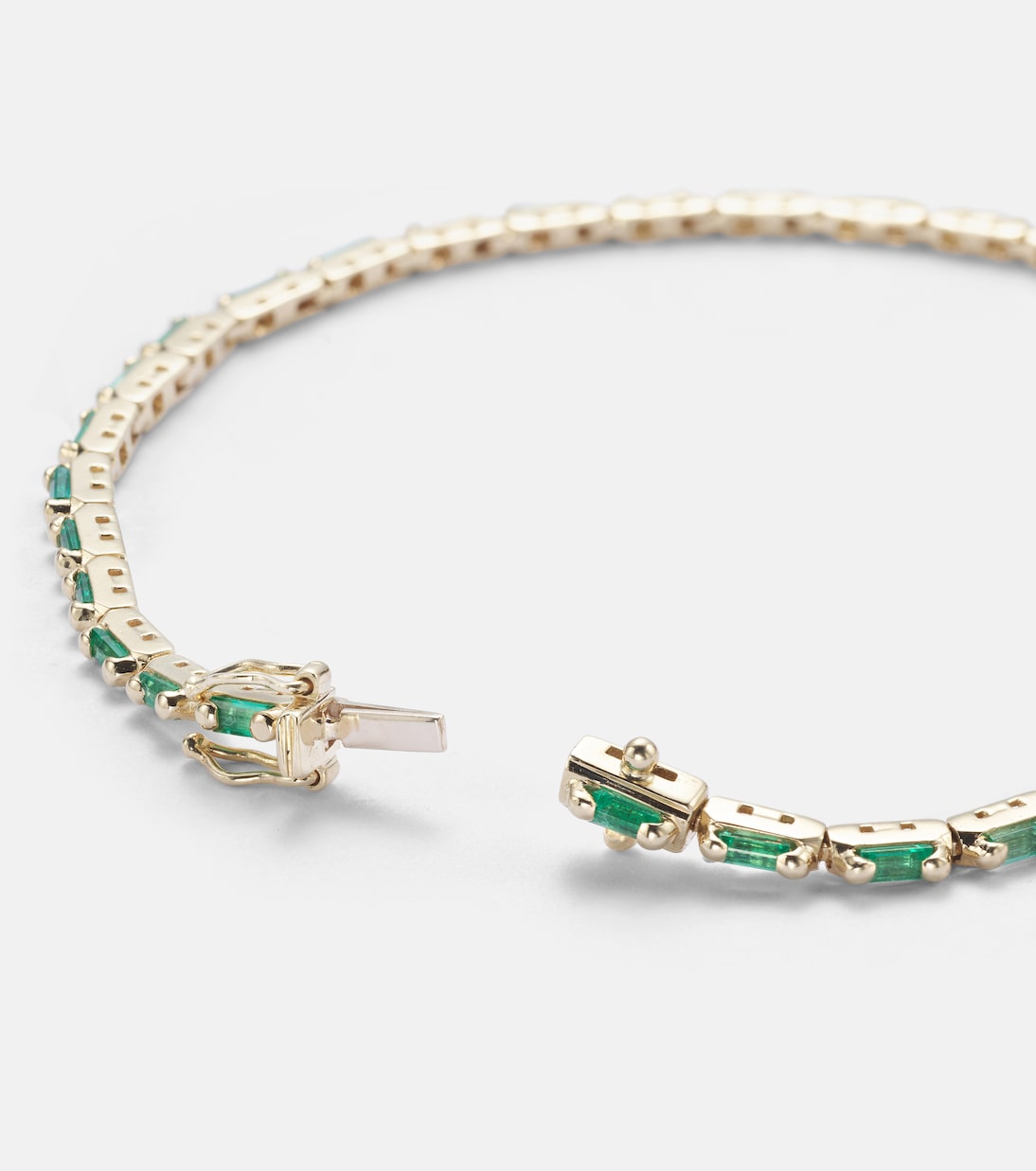 Pulsera de oro de 18 ct con esmeraldas | Suzanne Kalan