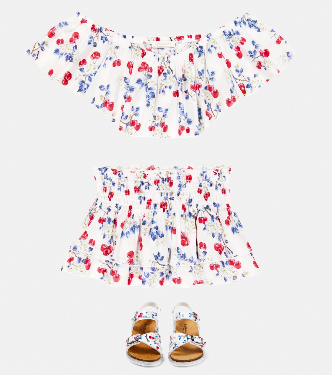 Muslin beach cover-up set | Monnalisa