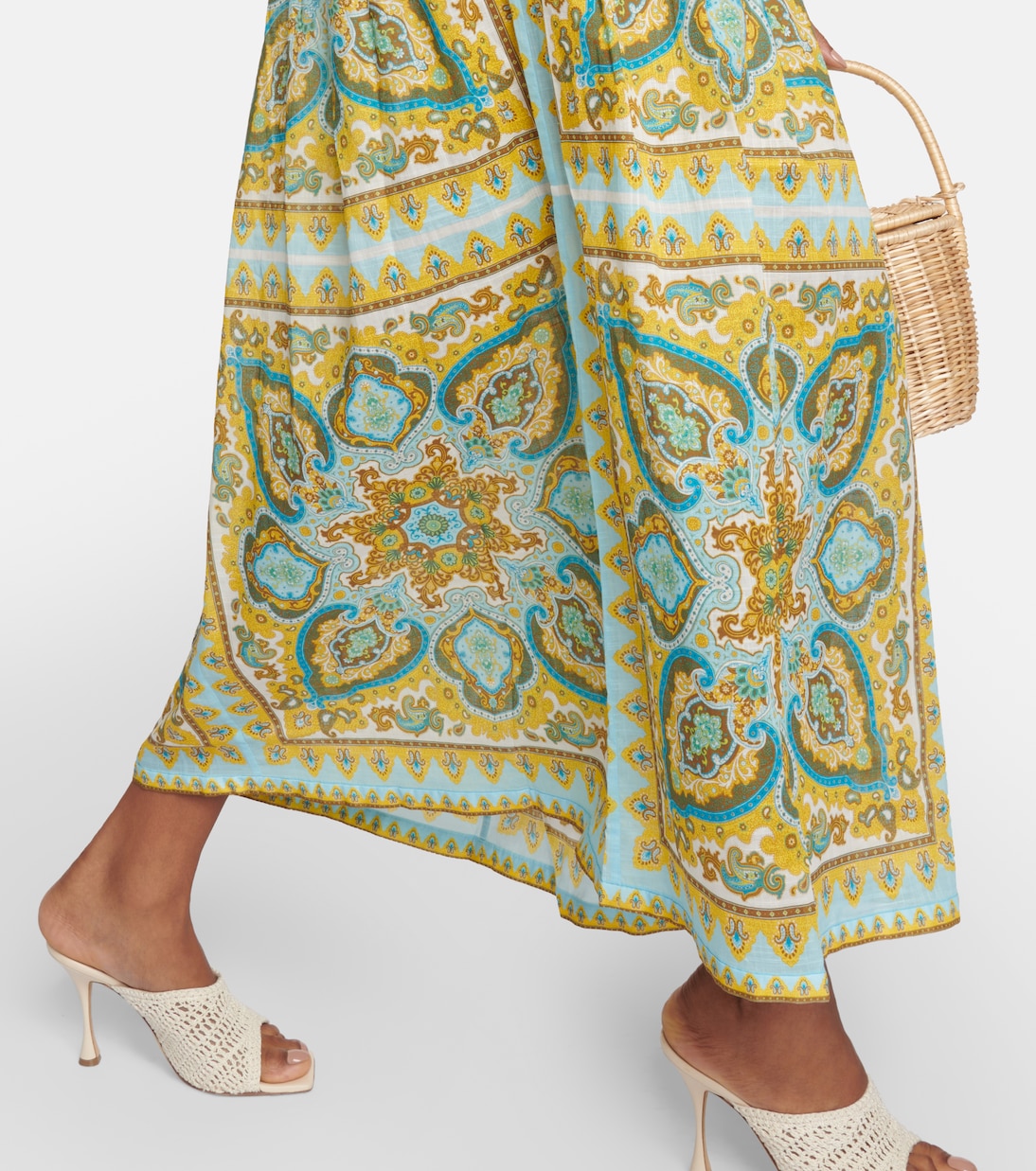 Robe midi Halcyon en coton | Zimmermann