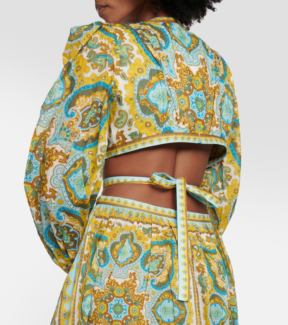 Robe midi Halcyon en coton | Zimmermann