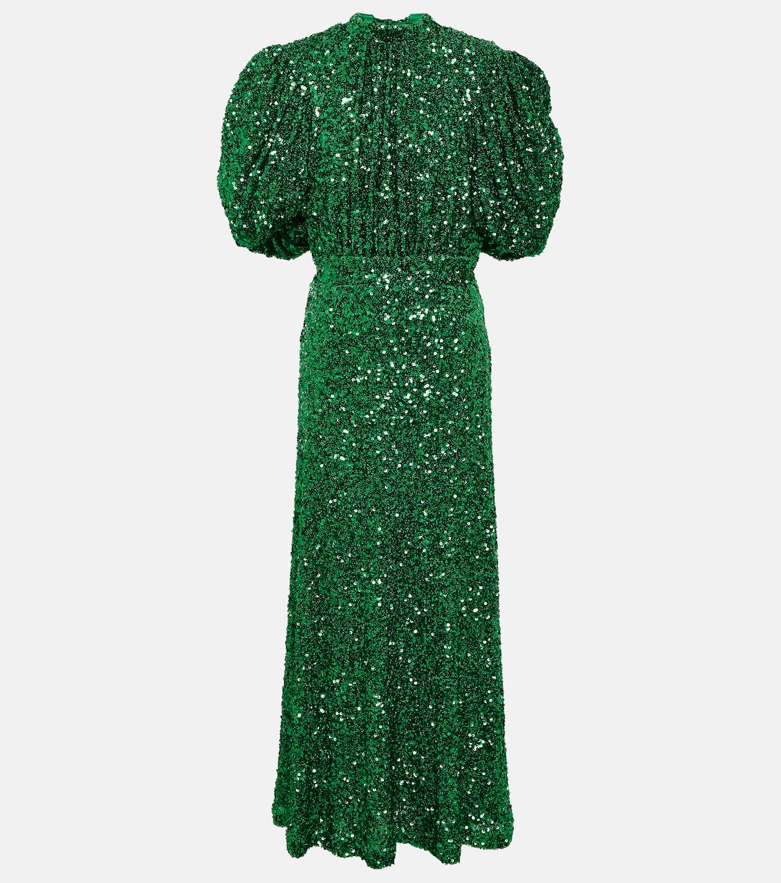 Sequined puff-sleeve maxi dress | Rotate