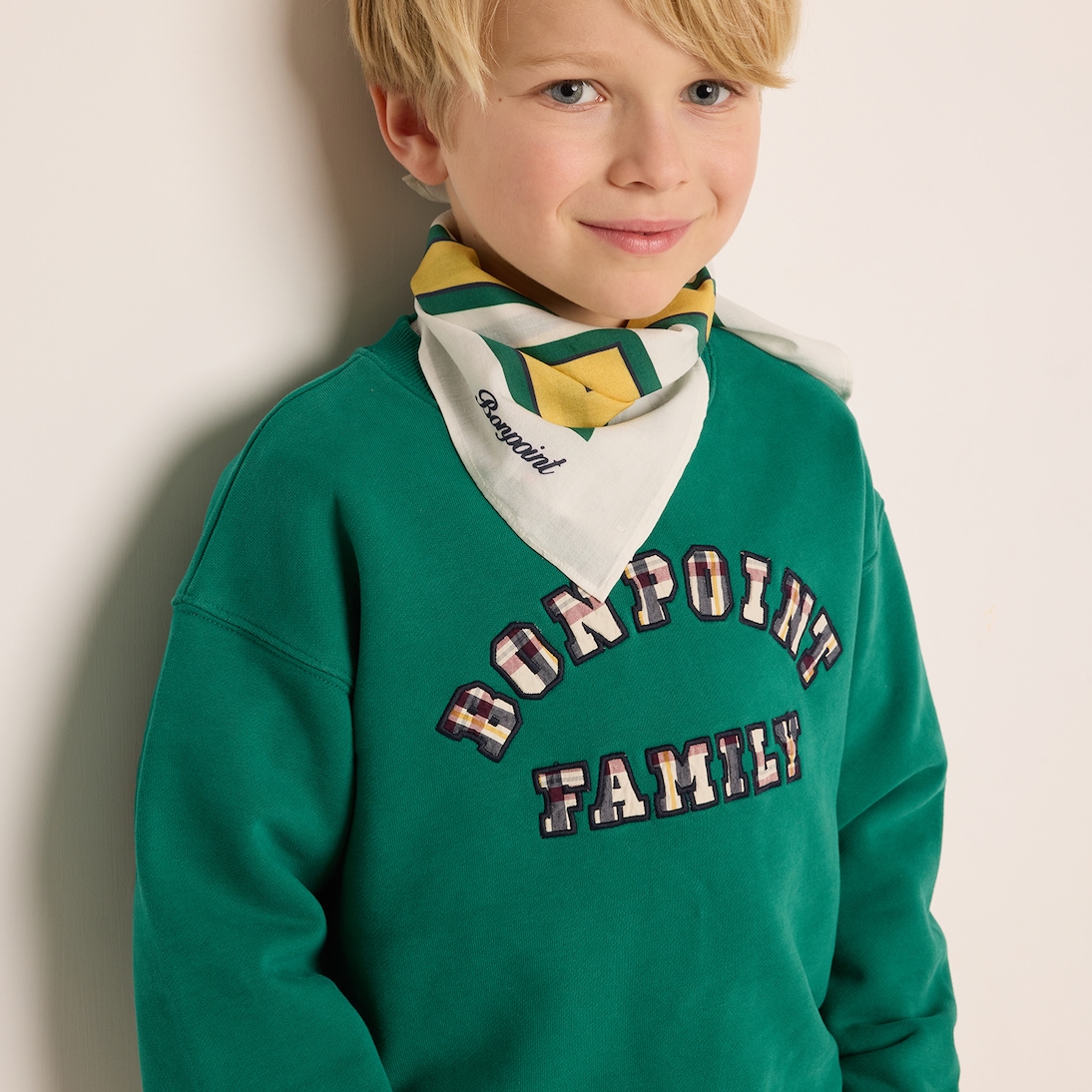 Tonino logo cotton jersey sweatshirt | Bonpoint
