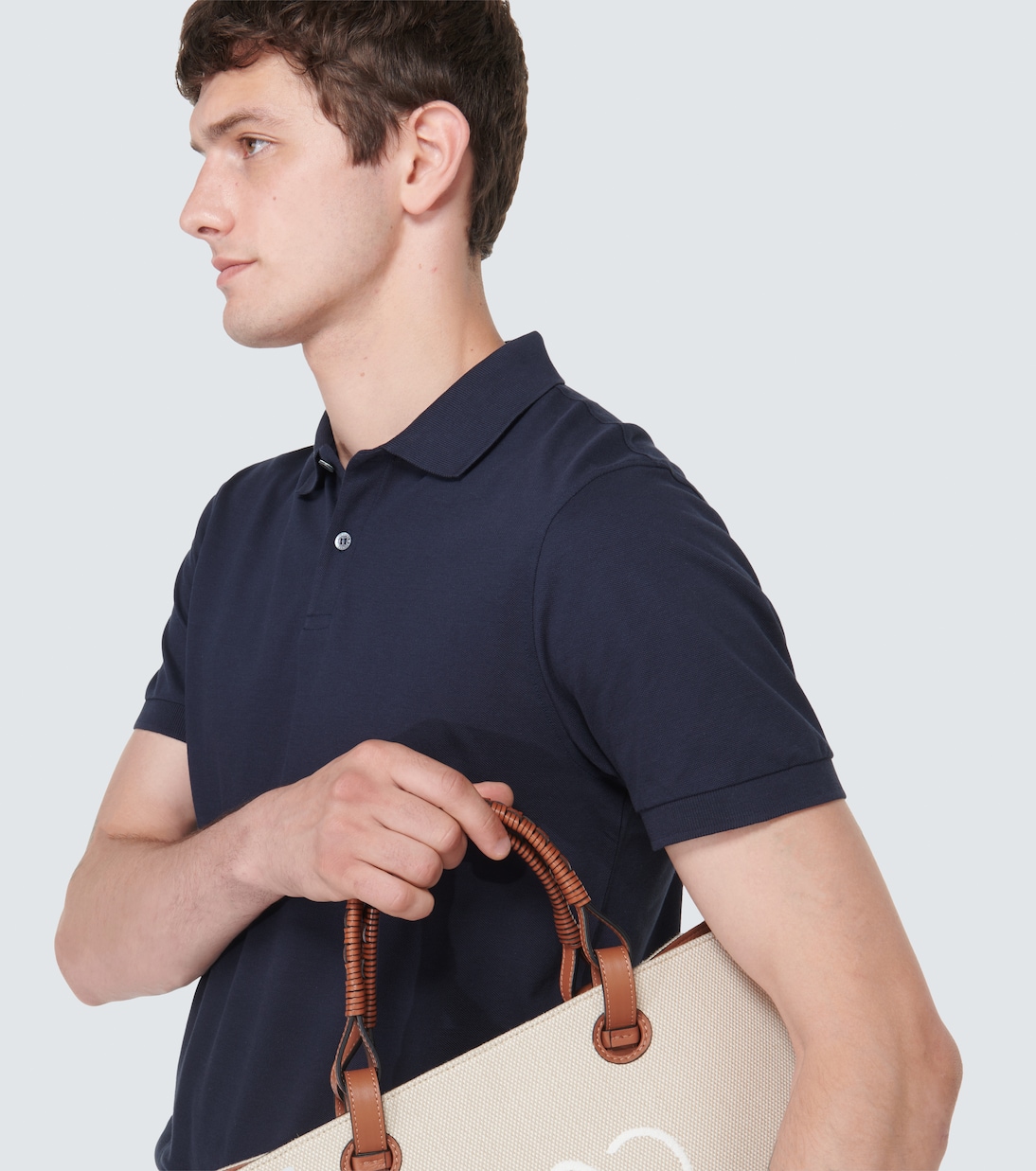 Cotton polo shirt | Sunspel