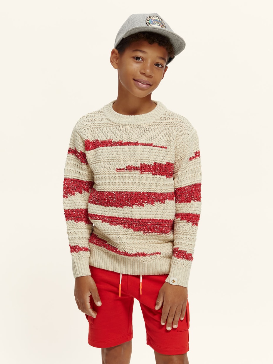 Intarsia cotton-blend sweater | Scotch & Soda Kids