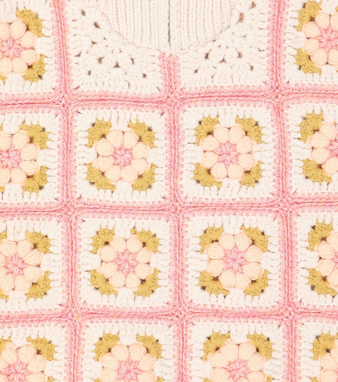 Kenza crochet half-zip sweater | Louise Misha