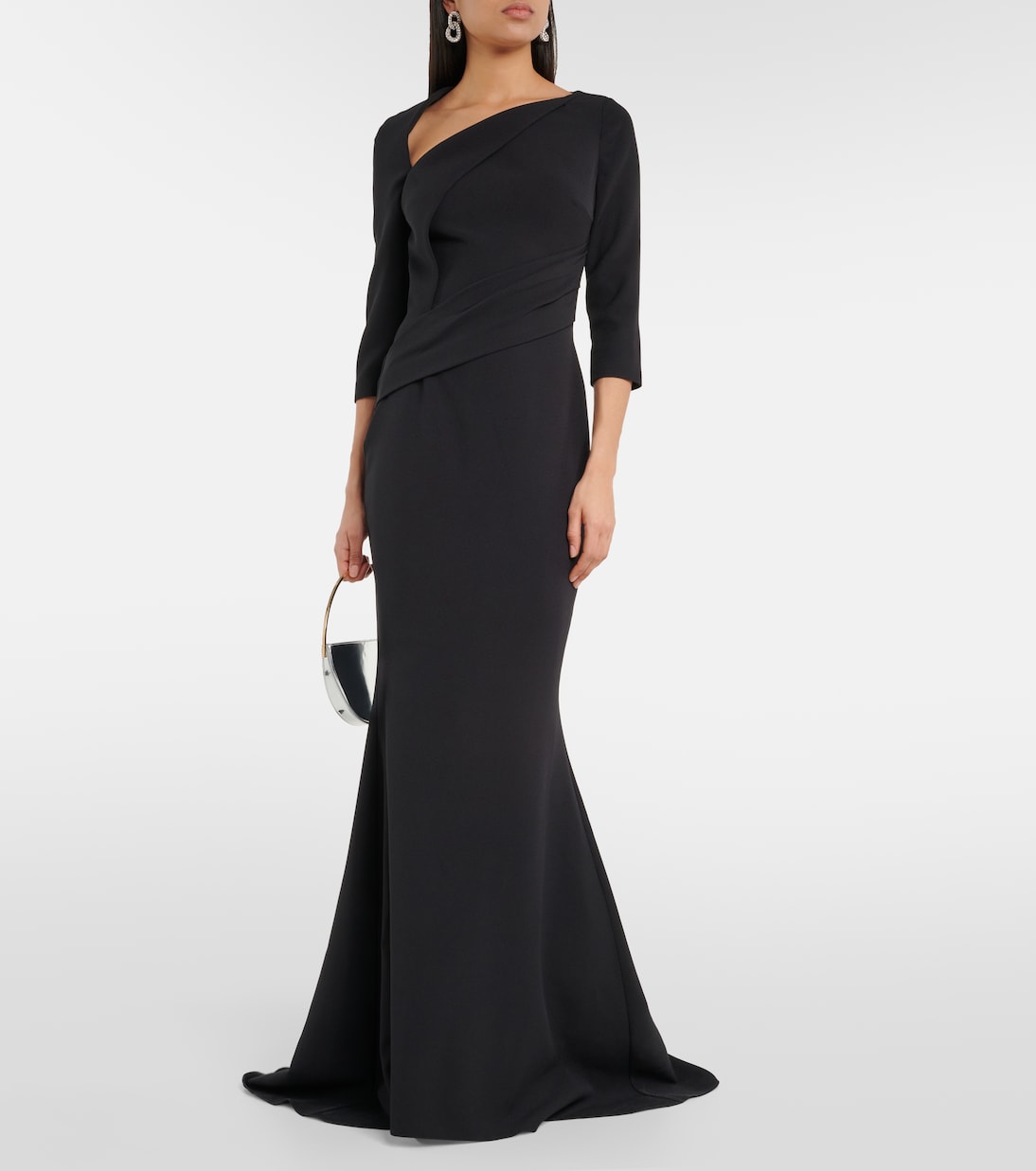 Robe Pollina aus Crêpe | Safiyaa