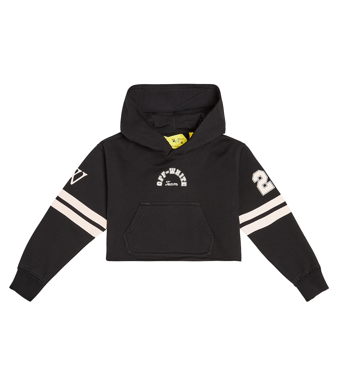 Team 23 cropped cotton jersey hoodie | Off-White Kids