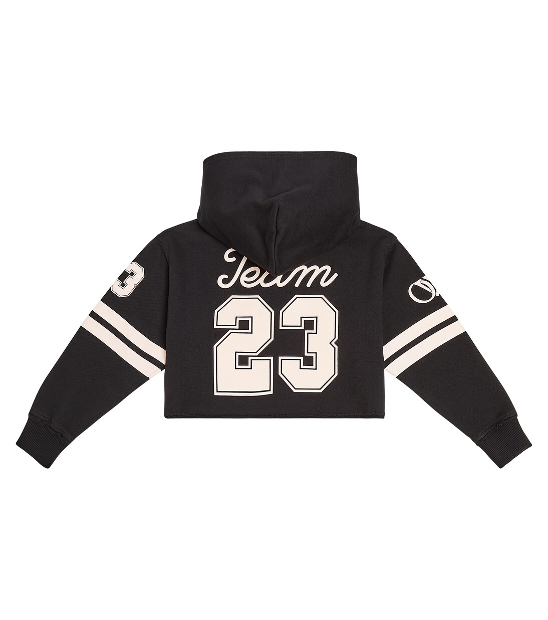 Team 23 cropped cotton jersey hoodie | Off-White Kids