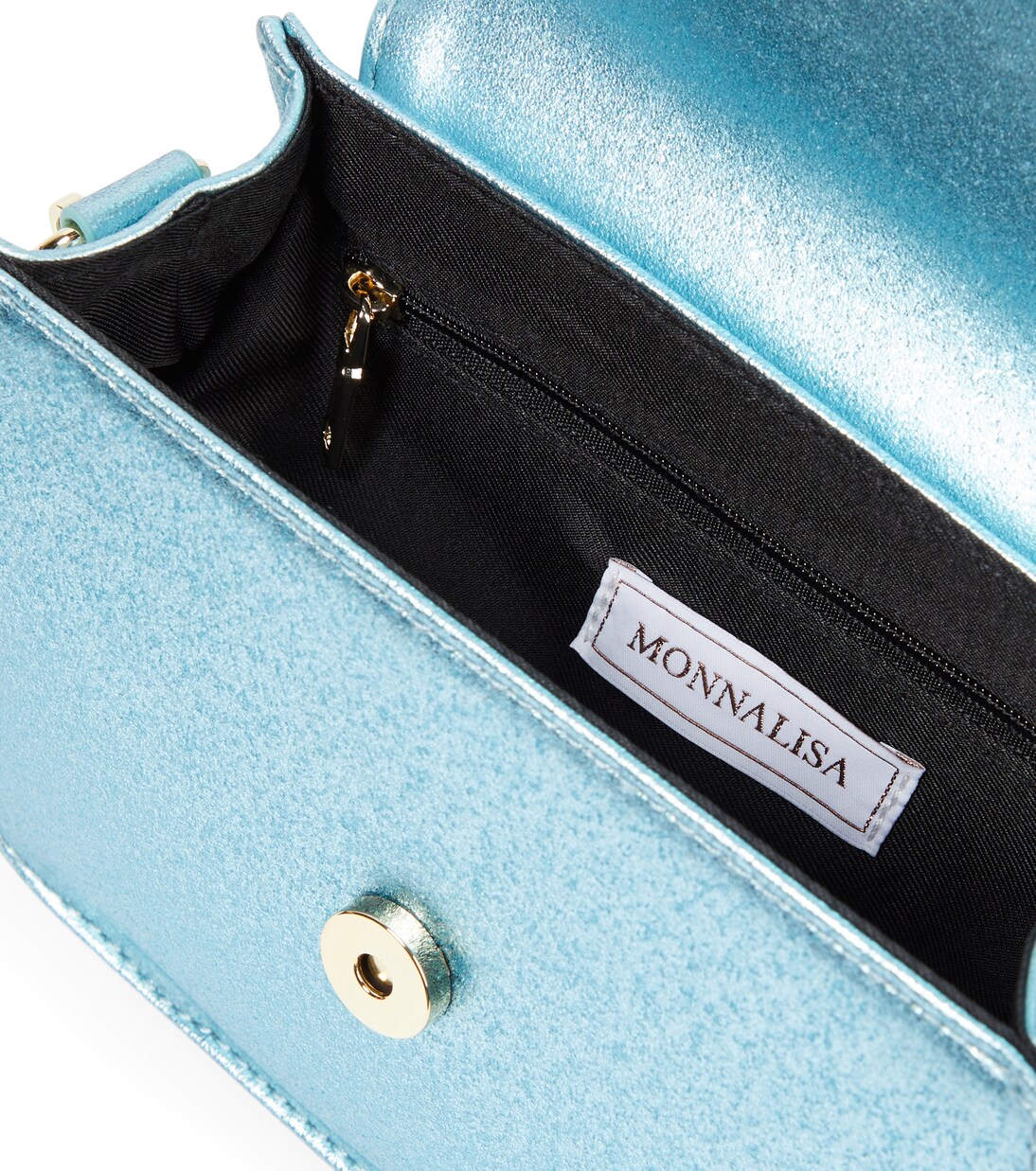 Bow-detail faux leather shoulder bag | Monnalisa