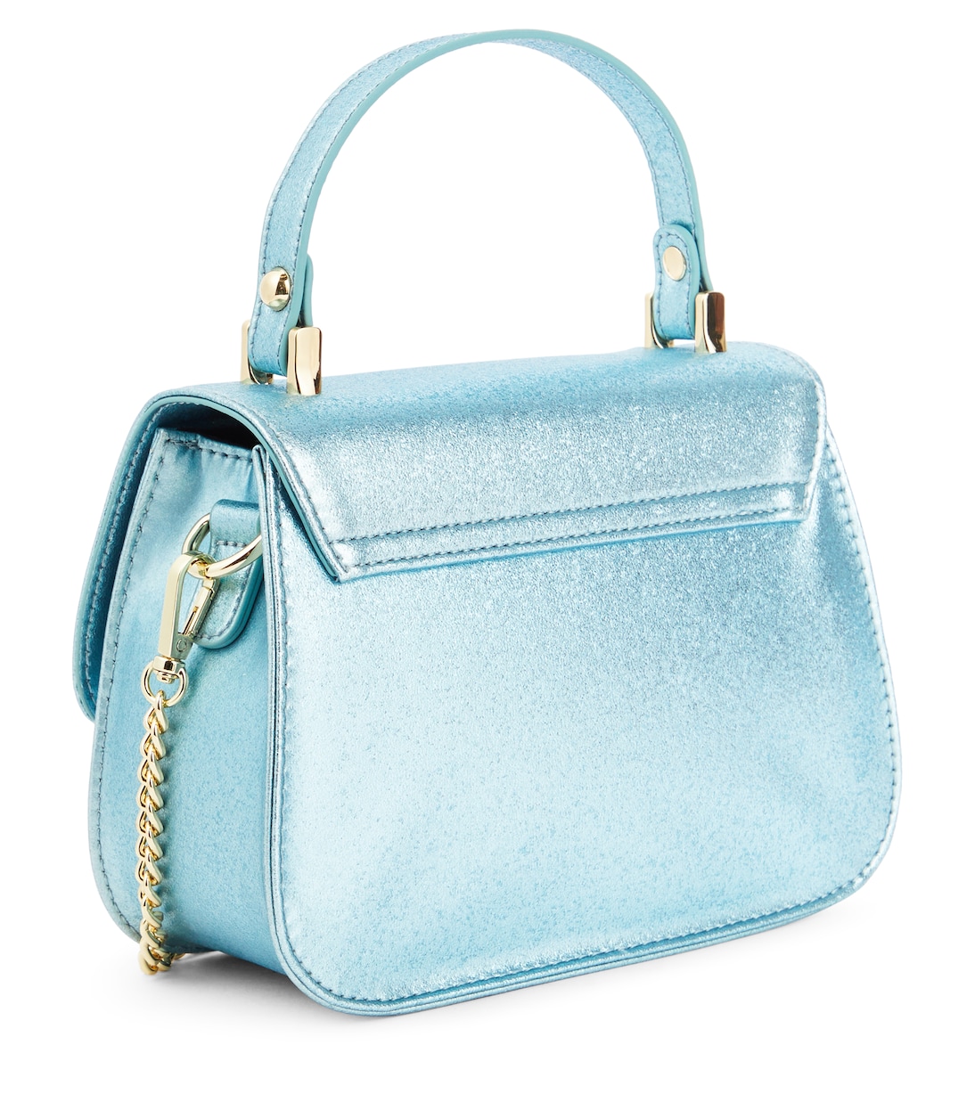 Bow-detail faux leather shoulder bag | Monnalisa