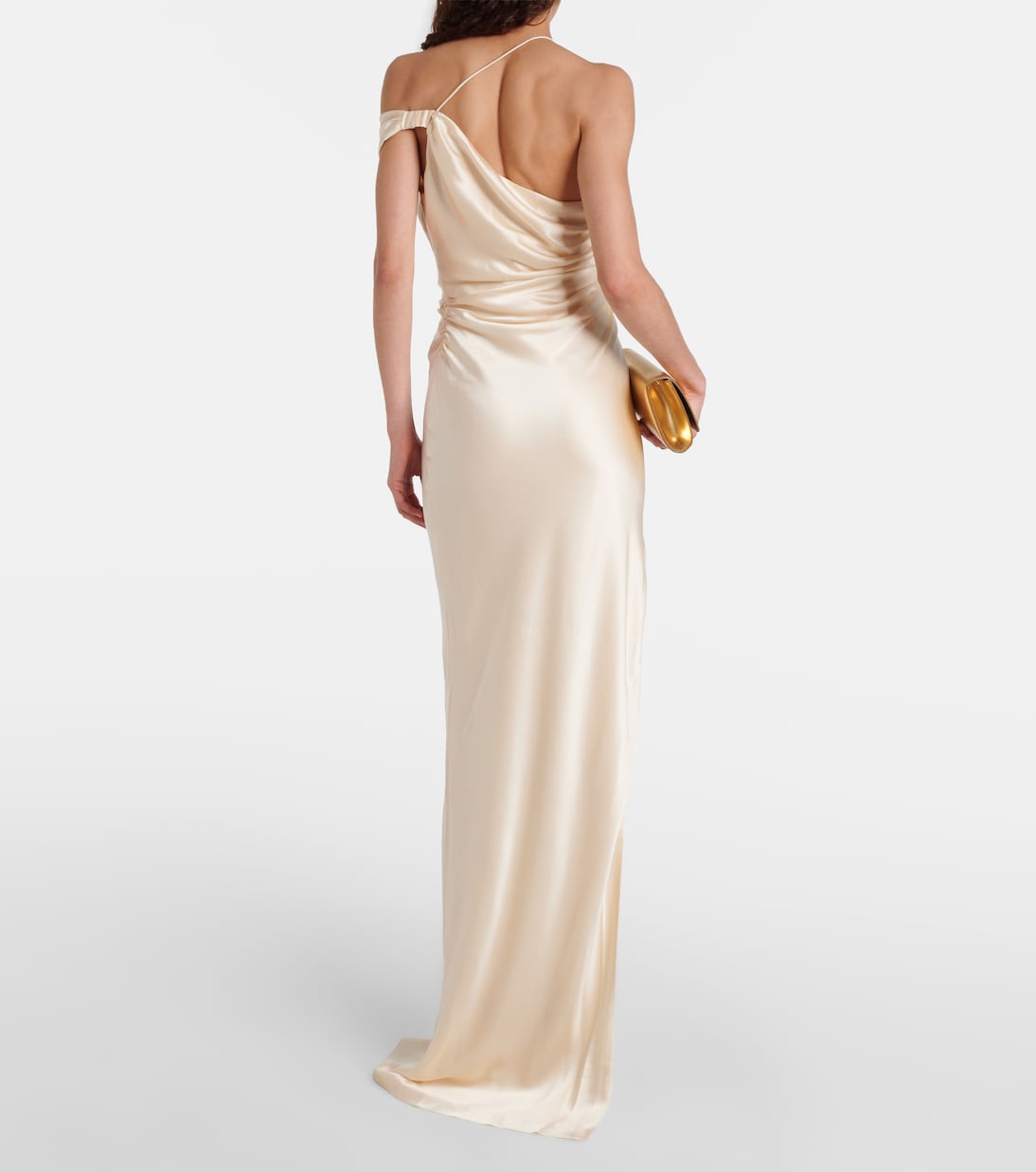 Robe aus Seidensatin | The Sei