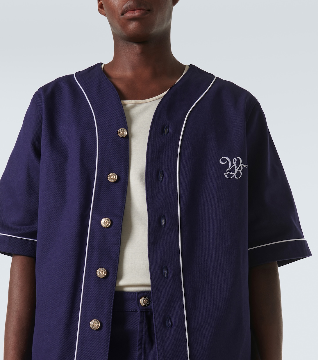 Chemise Freestyle en coton à logo | Wales Bonner