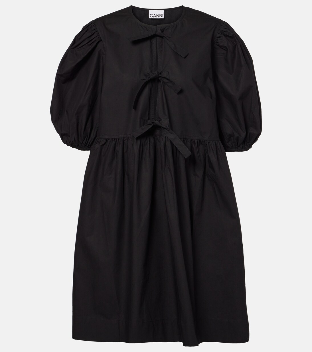 Minikleid aus Baumwollpopeline | Ganni