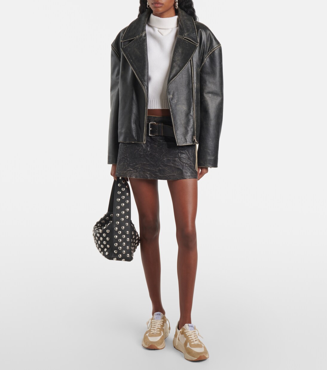 Running Sole leather sneakers | Golden Goose