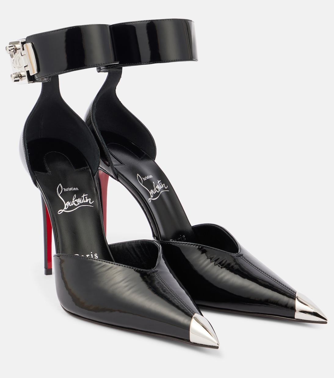 Verzierte Pumps Lock Me Up 100 aus Lackleder | Christian Louboutin