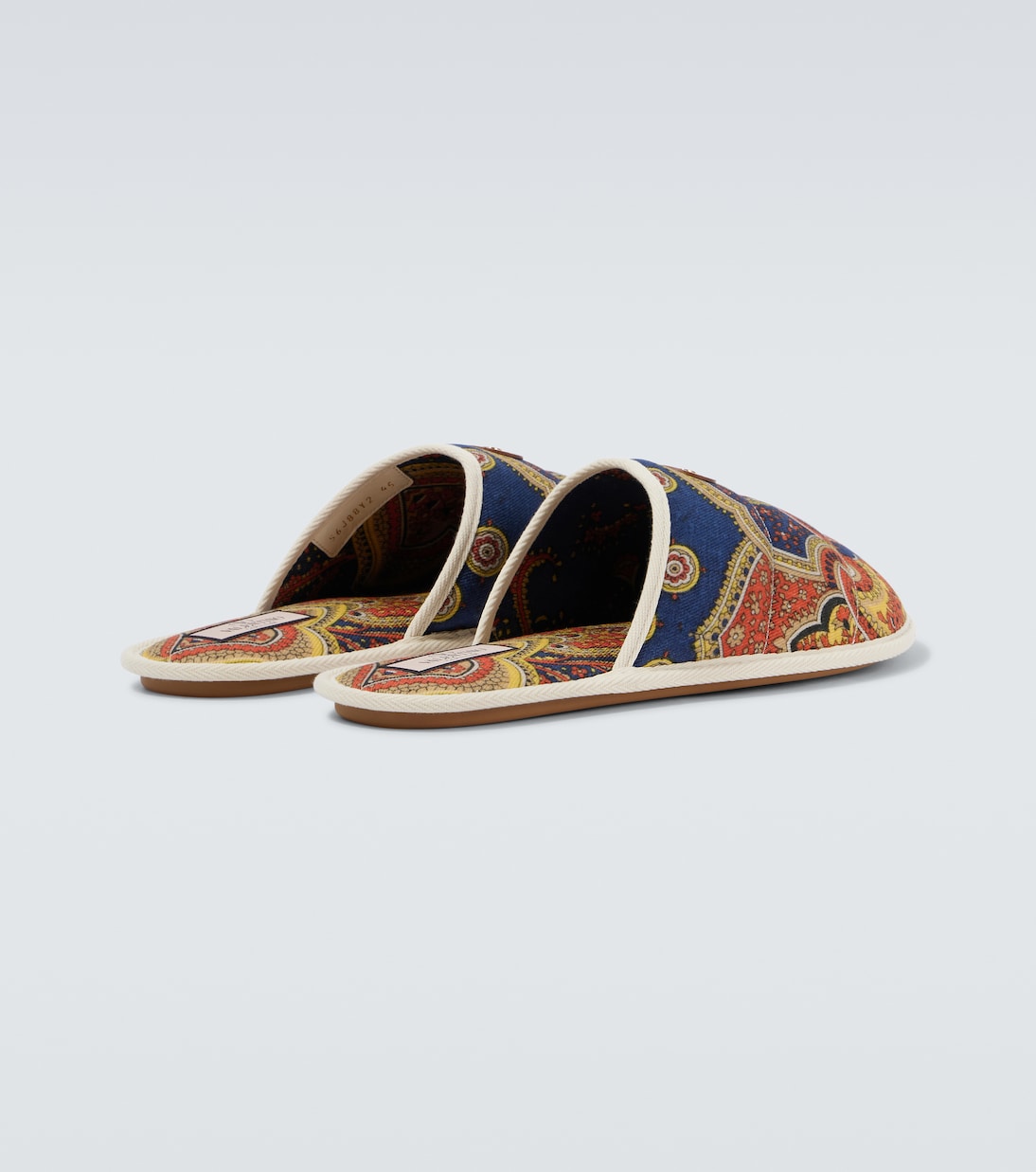 Paisley denim slides | Valentino Garavani
