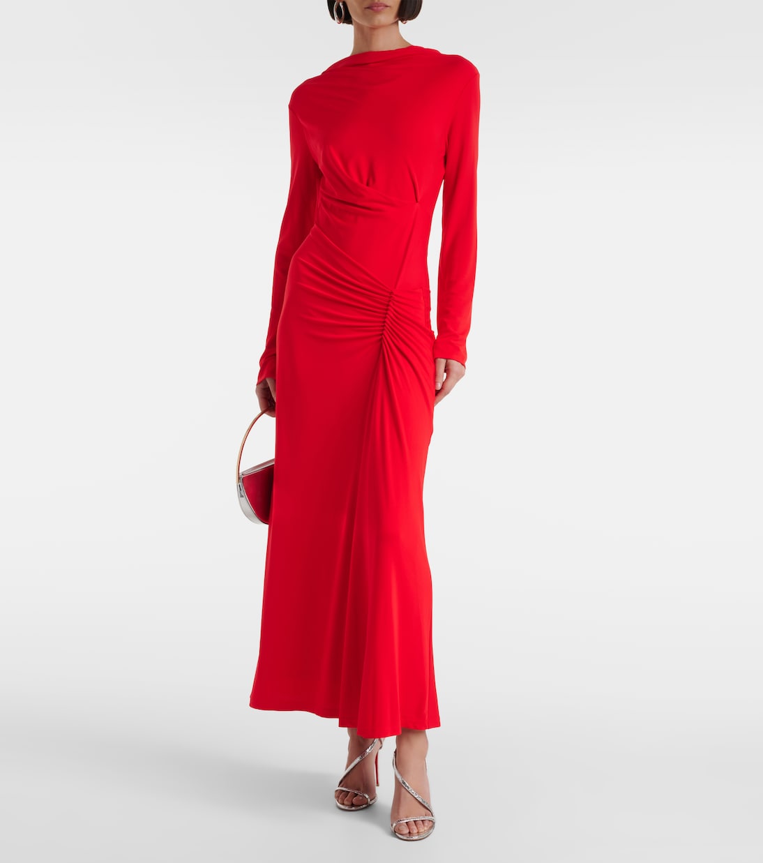 Ferrera ruched jersey maxi dress | Simkhai