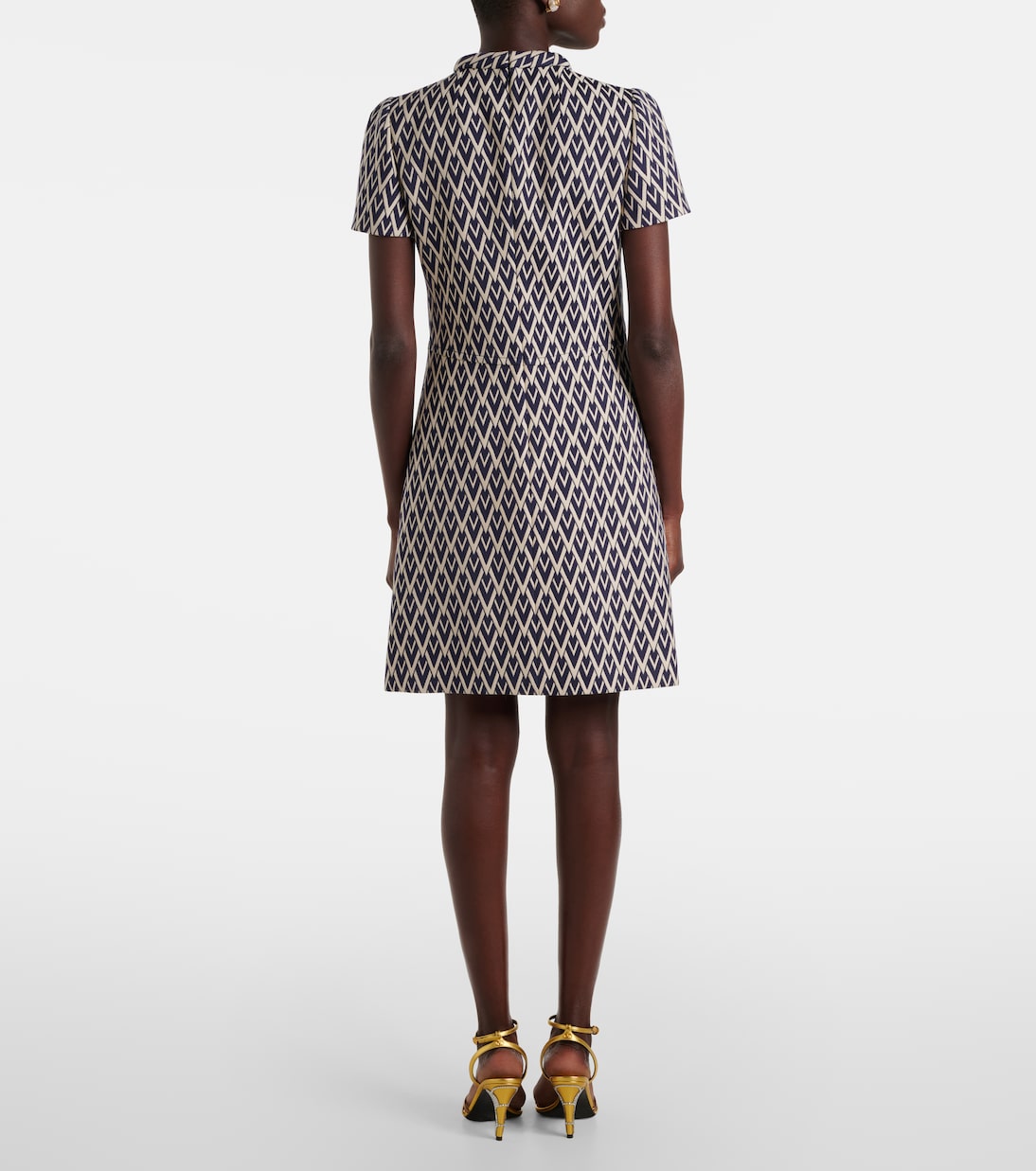 Minikleid Toute La V aus Woll-Jacquard | Valentino