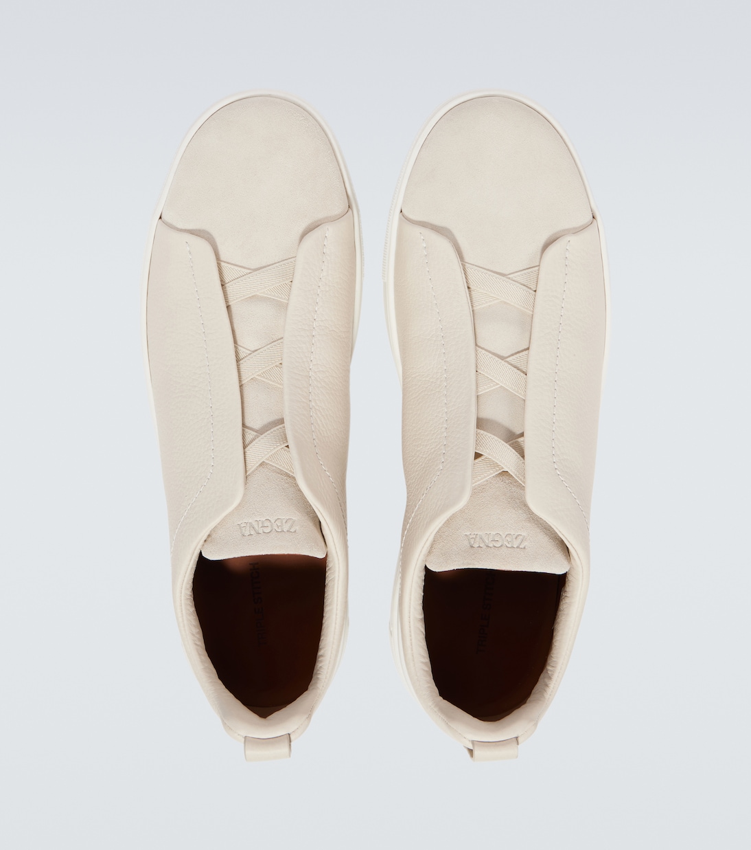 Triple Stitch leather sneakers | Zegna