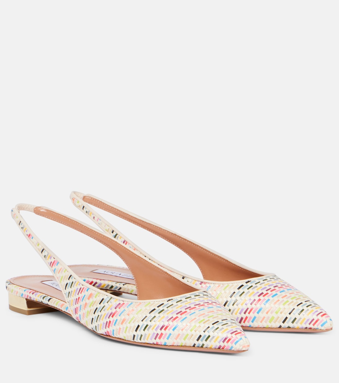 Purist Sling woven slingback flats | Aquazzura