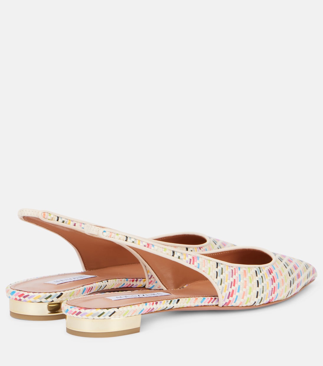 Purist Sling woven slingback flats | Aquazzura