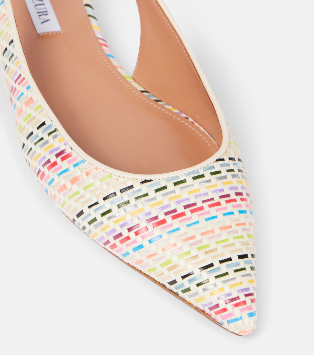 Purist Sling woven slingback flats | Aquazzura