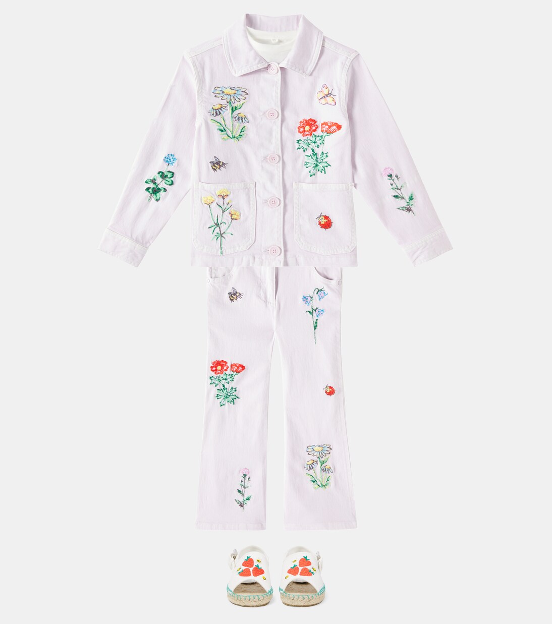 Embroidered canvas espadrilles | Stella McCartney Kids