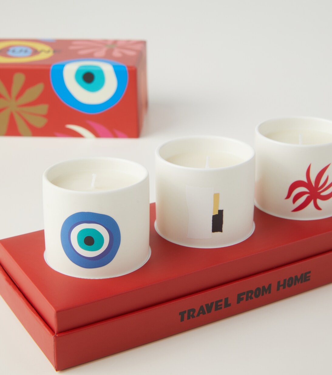 Travel From Home Mini set of 3 scented candles | Assouline